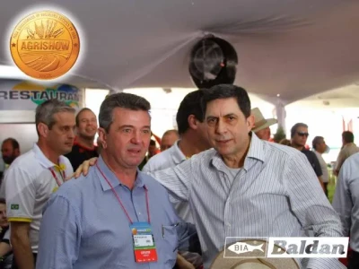 O Sr. Walter Baldan Filho ao lado do Presidente do Bradesco o Sr. Luiz Carlos Trabuco Cappi.